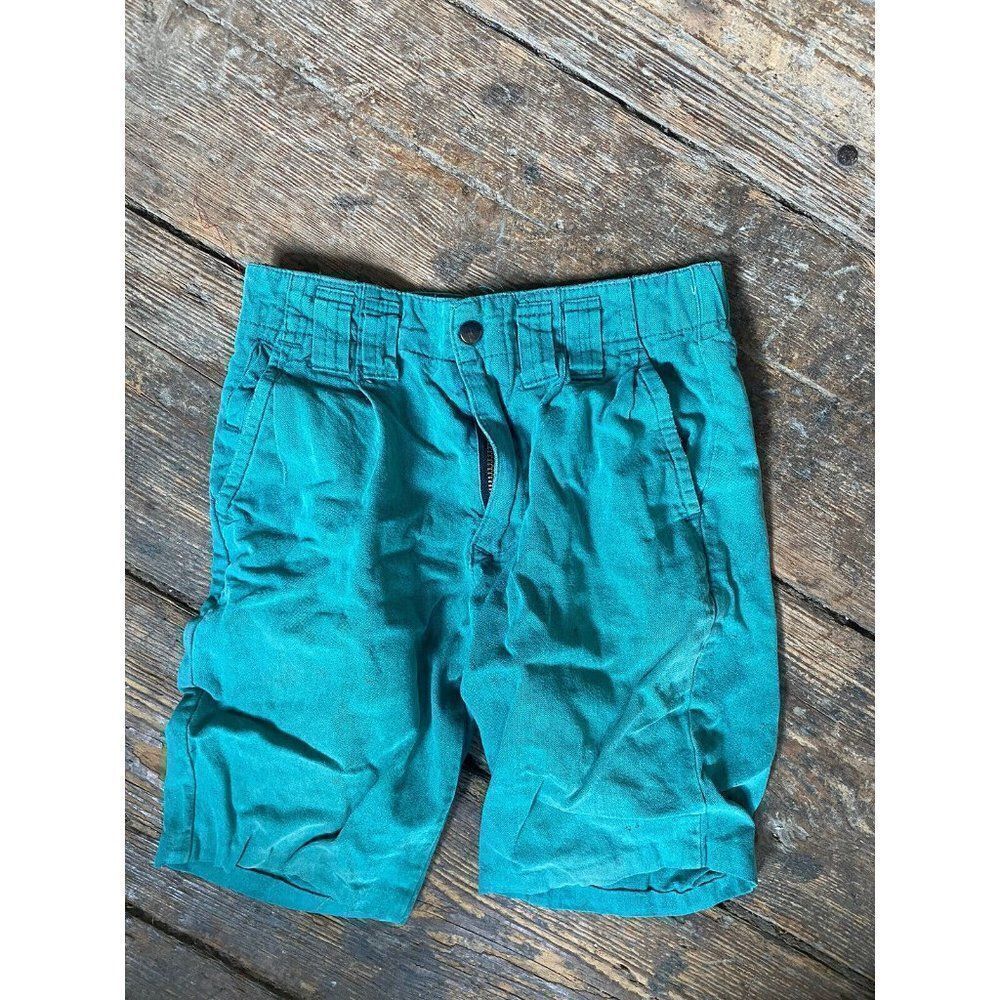 Vintage Sahara Club Shorts Kids Boys Teal Green Size 7